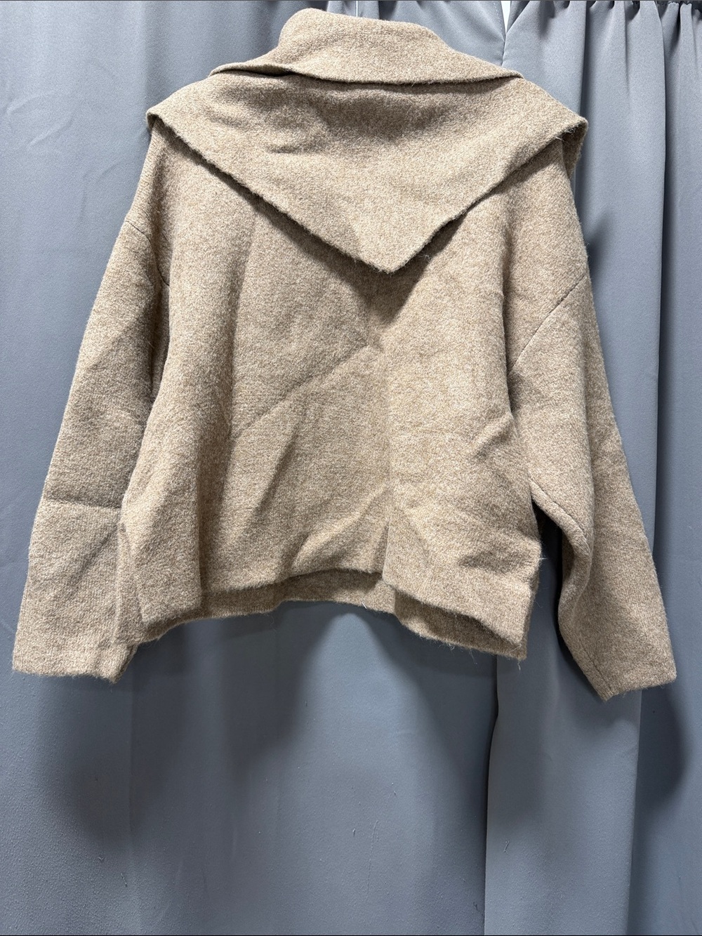 Zara Knit Scarf Jumper Sweater With Scarf Detail - M - Picture 7 of 12